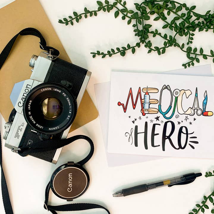 Savannah and James Co – Großhandel Grußkarten für den Alltag – Medical Hero Grußkarte, 5" x 7