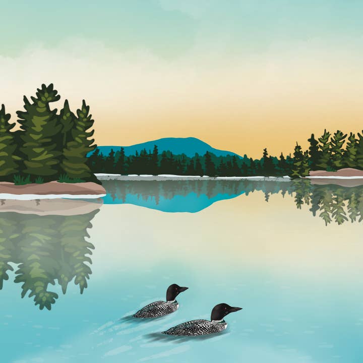 Boreas Design Shop - Wholesale Art Print - Seventh Lake Landscape Print - Adirondacks, New York1