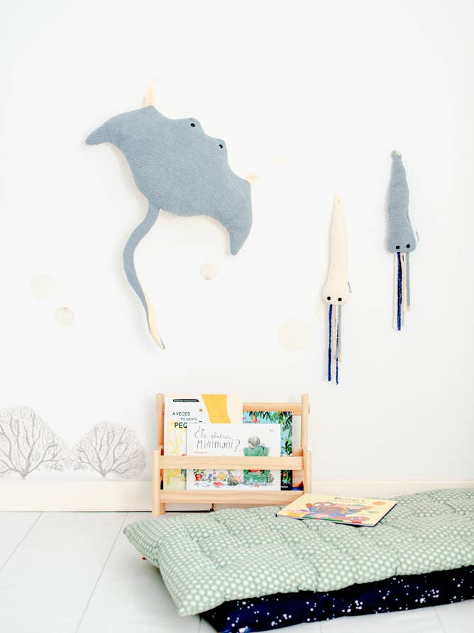 PACK MANTA RAY LIGHT BLUE AND MINI OCTOPUS for wholesale by Crochetts