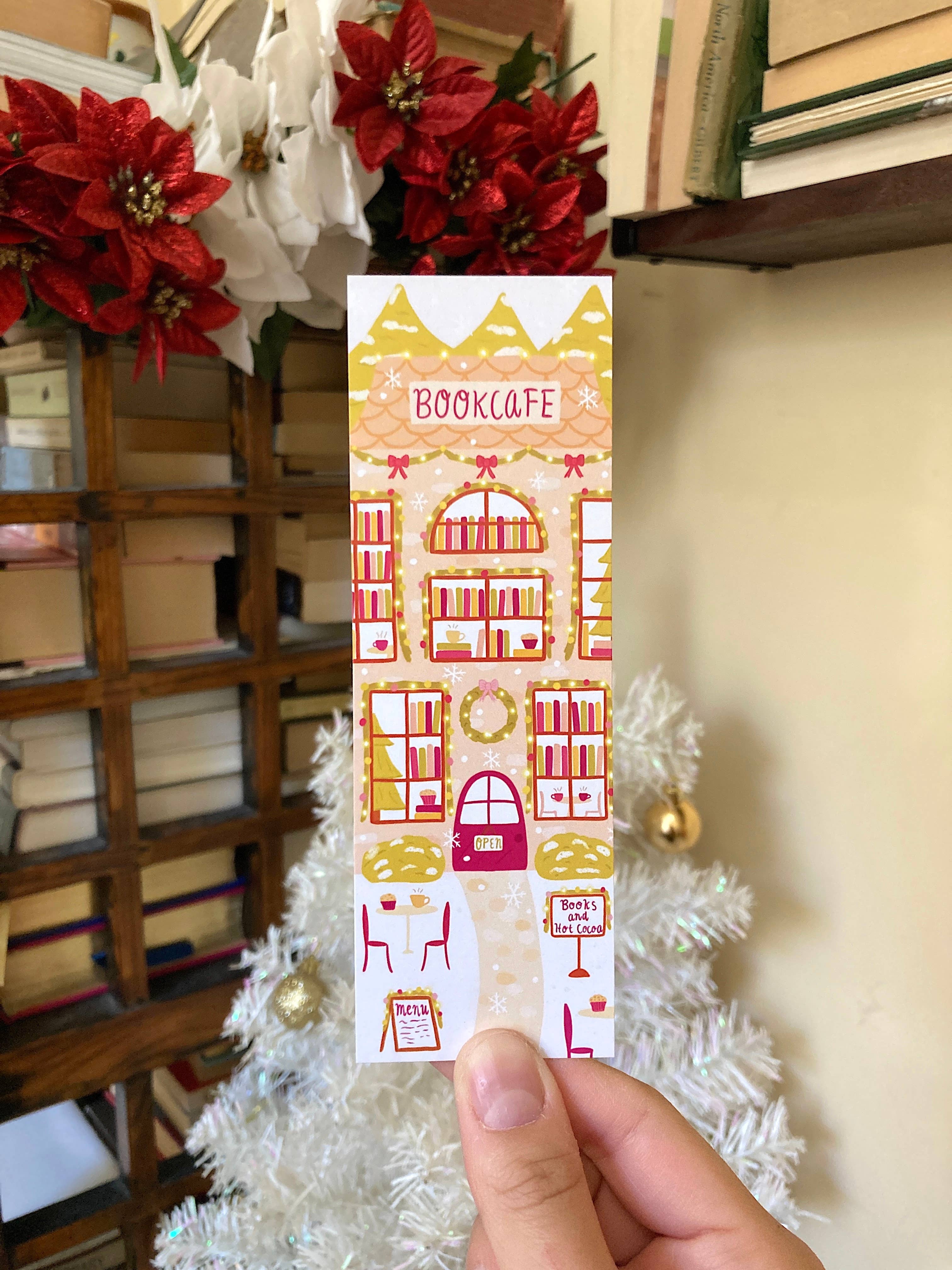 Tales and Pages Shop - Wholesale Bookmark - Christmas Bookcafe Bookmark2
