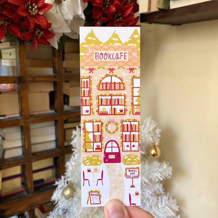 Tales and Pages Shop - Wholesale Bookmark - Christmas Bookcafe Bookmark2