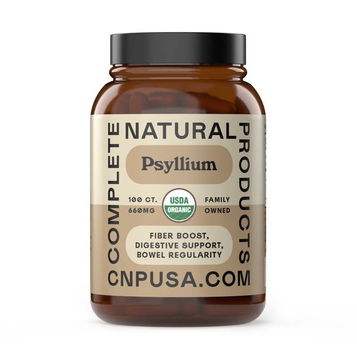 Organic Psyllium Husk Capsules for wholesale by Complete Natural Products