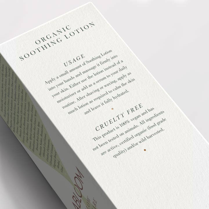 Abloom Skincare – Großhandel Körperpflegecreme/Bodylotion – ORGANISCHE BERUHIGENDE LOTION4