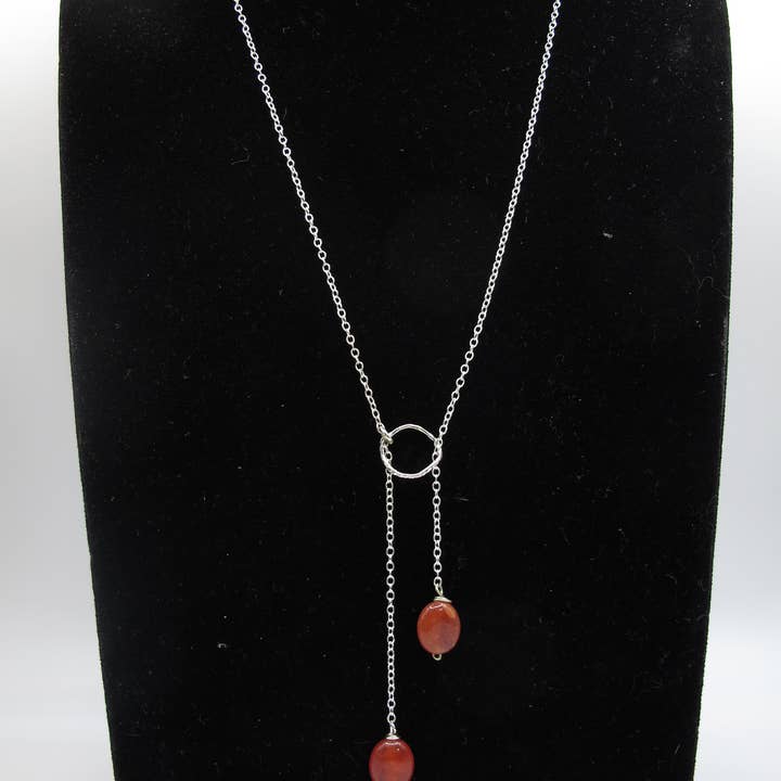 Agata rossa Lariat per la vendita all'ingrosso da parte di LABE JOYERÍA