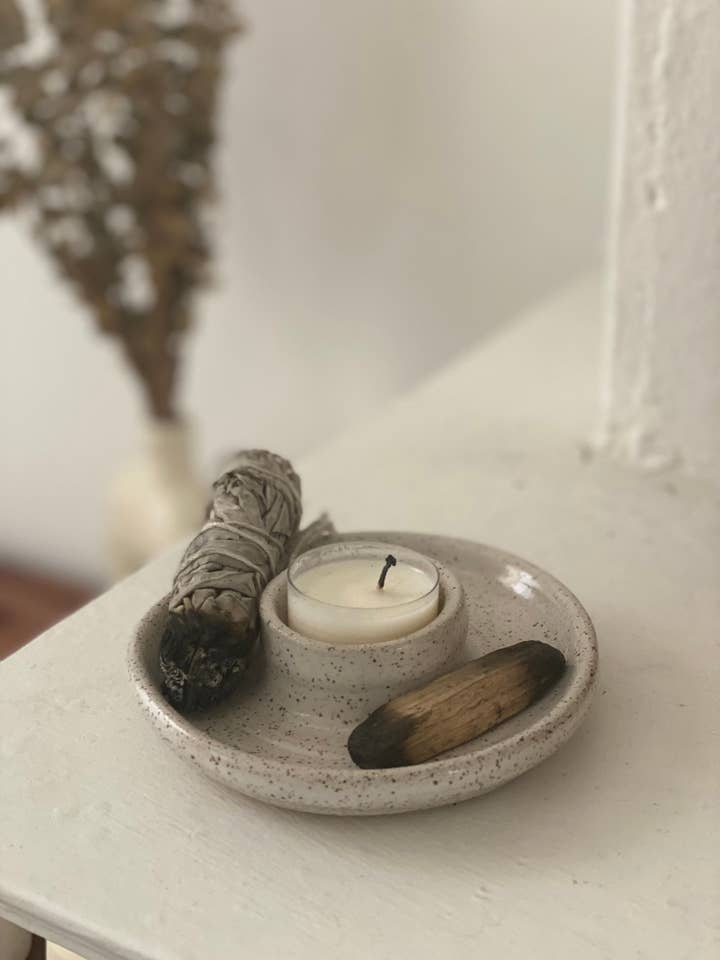 Ceramic Smudge Bowl | Jewelry Dish | Handmade Candle Holder for wholesale by MW Ceramics