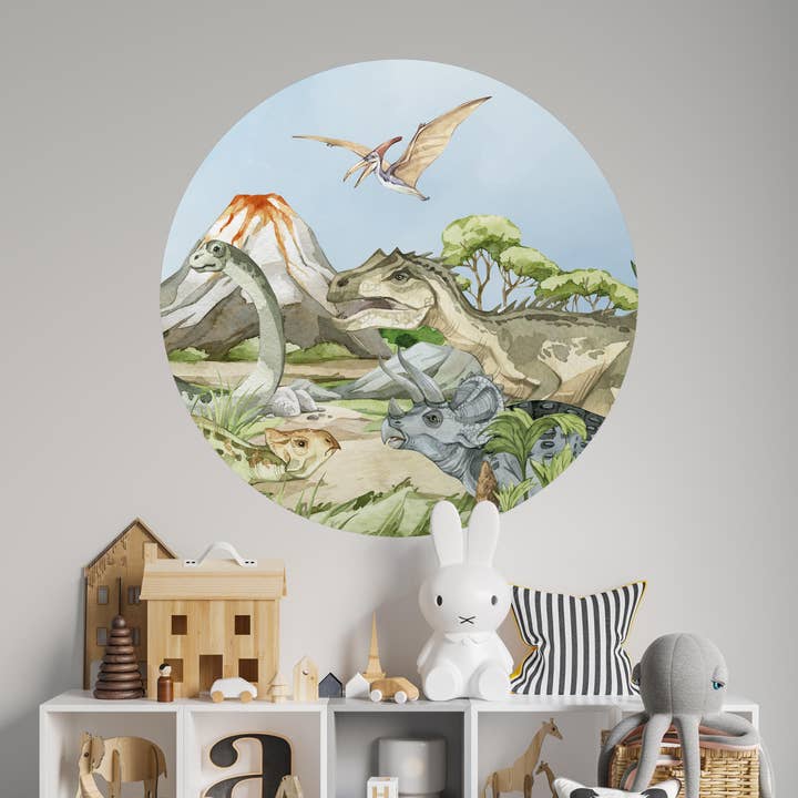 Wallpaper Circle - DINOSAUR ERA - Dinosaur wallpaper for wholesale by Walloha