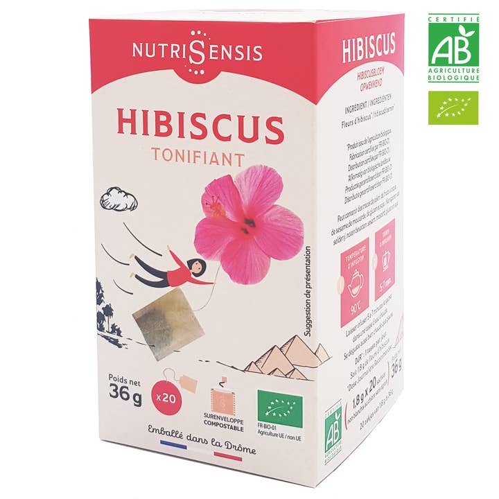 NUTRISENSIS - Organic hibiscus infusion - 20 bags for wholesale by Nutrisensis