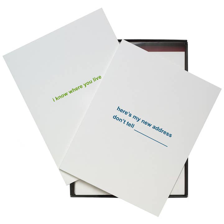 8 cartes Je suis Outtie pour la vente par oh my word