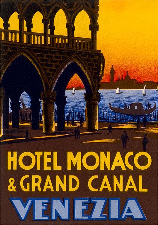 Found Image Press - Wholesale Stationery/Notecard Set - Greeting Card TR-350 Hotel Monaco and Grand Canal0
