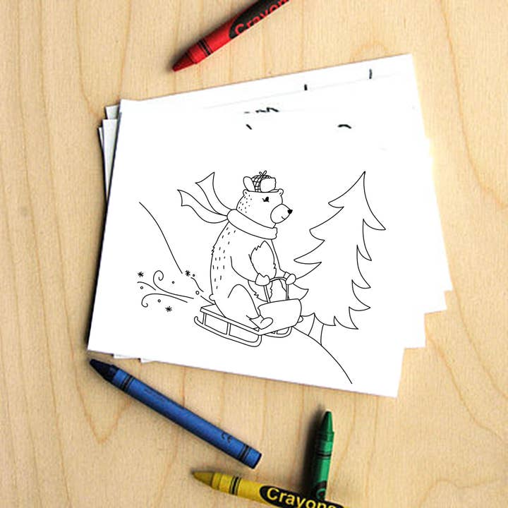 Winter Wildlife Color Set for wholesale by KTF Design Co.