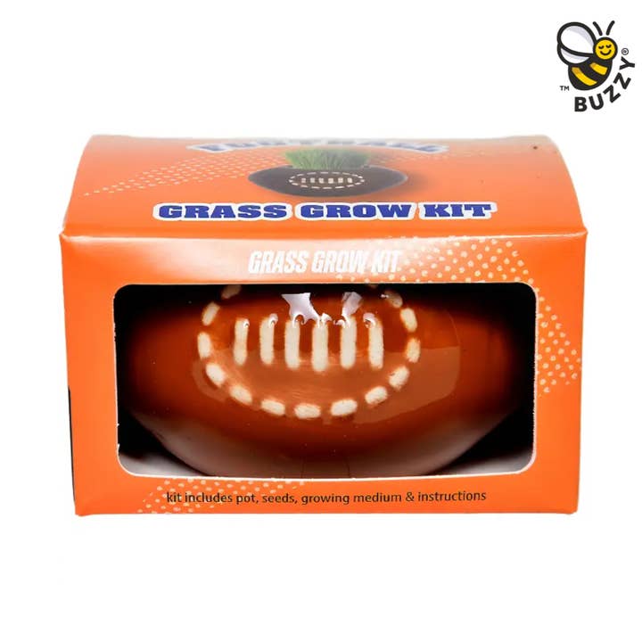 Football Grass Grow Kit – CLEARANCE for wholesale by Buzzy Seeds Grow Gifts