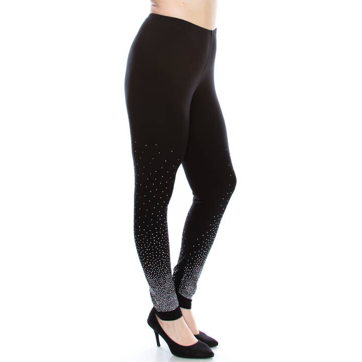 PLUS LEGGINGS MED STEN for engroshandel hos VOCAL