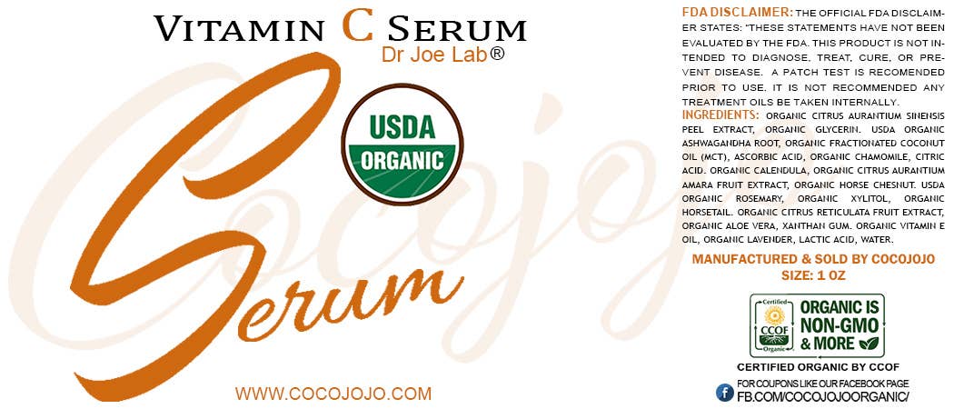 Coco jojo – wholesale Ansiktsserum/-koncentrat – Ekologiskt vitamin C-serum - USDA-certifierat ekologiskt3