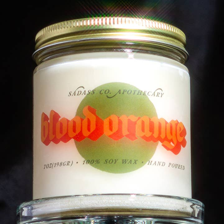 Blood Orange - 7 oz. Bougie au soja pour la vente par Sadass Co.
