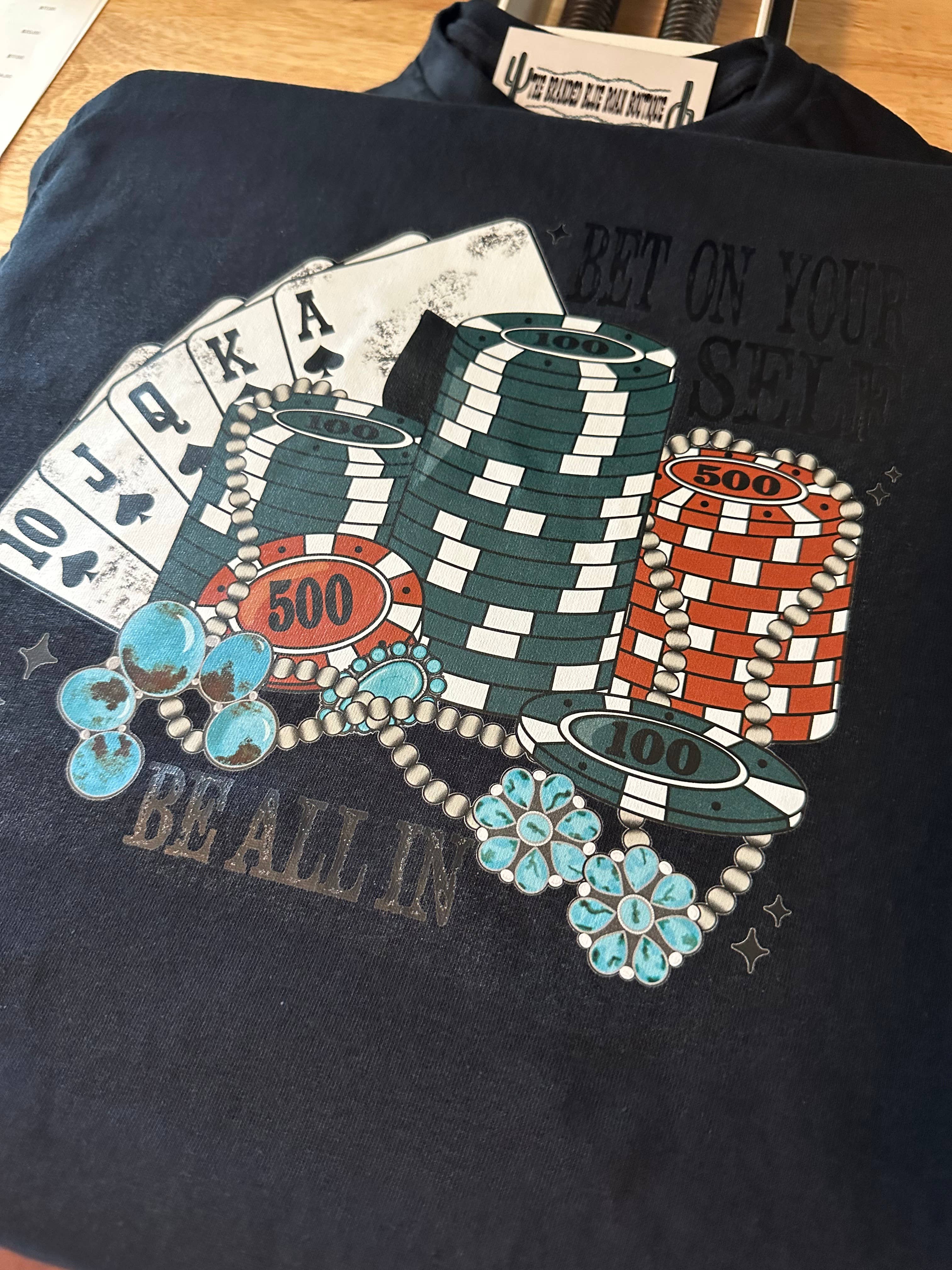 The Branded Blue Roan - Wholesale T-shirt met print - Dames - Zwart - Wed op jezelf Western Graphic2