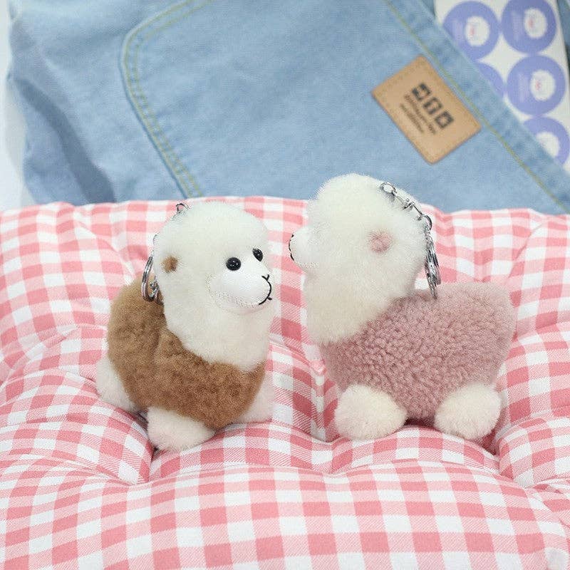 FurDecoration - Vendita all'ingrosso Portachiavi - Donna - Portachiavi in lana di alpaca mini - adorabile e alla moda10