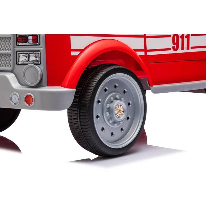 Red 12V Freddo Firetruck 1 Seater Ride on for wholesale on Faire