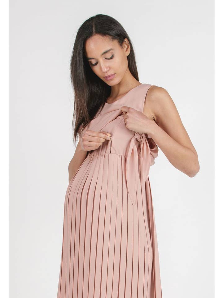 ATTESA Maternity by Vittorio Martinelli srl - Wholesale Dress - Maternity - WHITE - maternity dress4