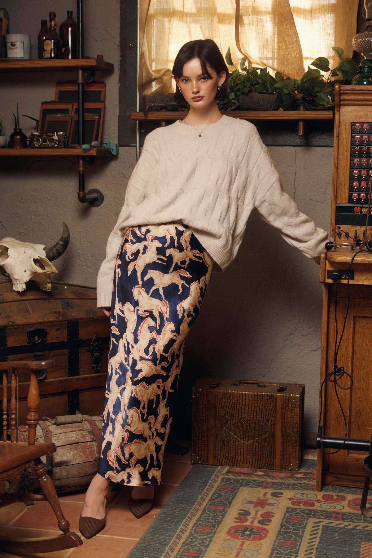 Dress Forum - Venta al por mayor Jersey de punto - Mujer - Jersey de Punto Trenzado Relajado Frosted Mesa17