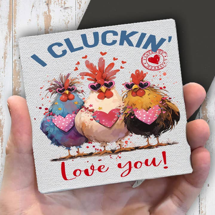 Ich gackernd liebe euch Hühner Valentinsmagnet Kühlschrank für den Großhandel von Avery Lane Gifts
