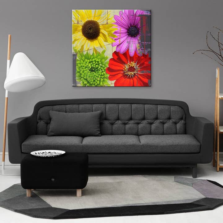 Ready2hangart Painted Petals XXXVIII' Canvas Wall Art for wholesale by Ready2hangart, Inc.