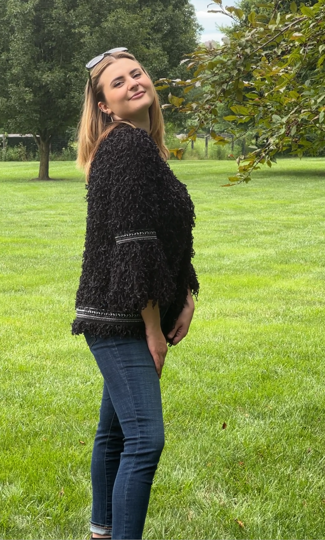 Black Shaggy Fur Jacket for wholesale on Faire11