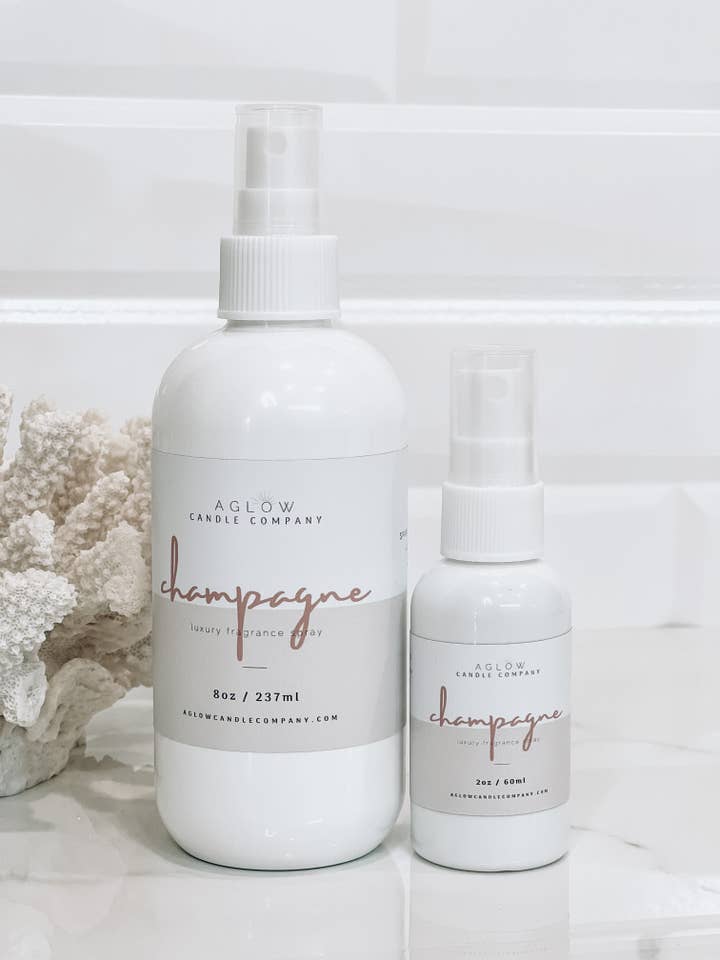 CHAMPAGNE - Sparkling Champagne, Fresh Berries + Tangerine for wholesale by Aglow Candle Company