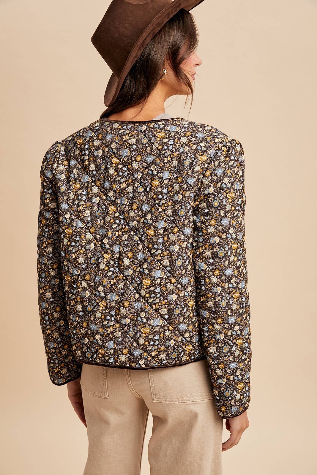 In Loom – Blusão - Mulher por atacado – CASACO DE VELUDO COTELÊ ACOLCHOADO3