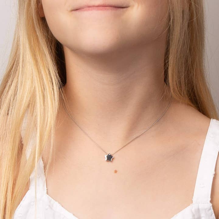 Gecko Jewellery – wholesale Individuell berlock/hänge – Pass-Through Star hängande berlock med diamant