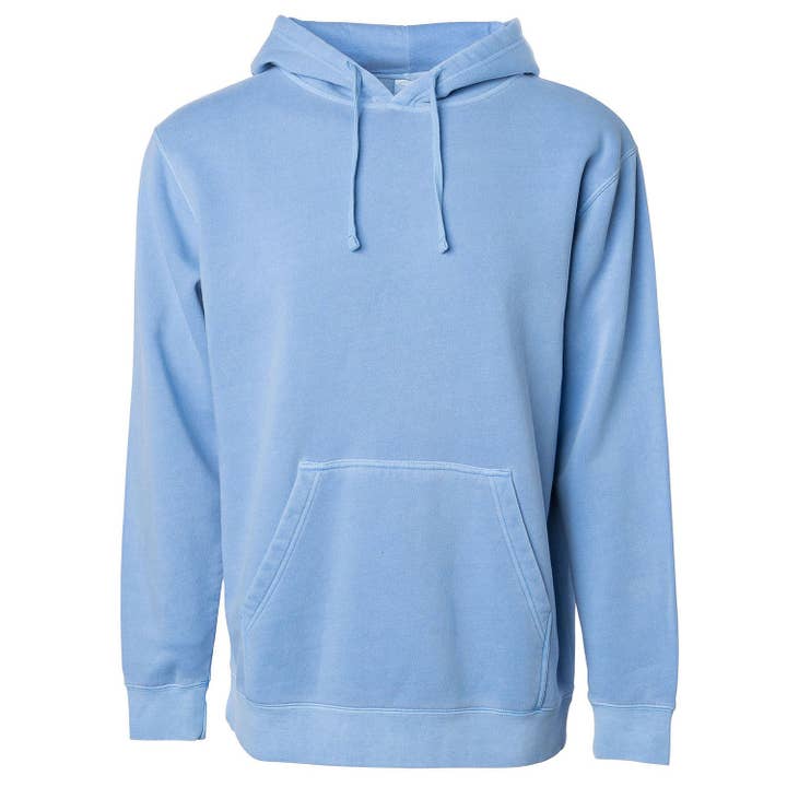 EWC 045LB Light Blue Pigment Dyed Hoodie for wholesale by Ethan Williams