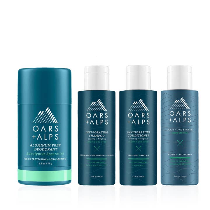 Oars + Alps - Wholesale Bath & Body Set - Clean Getaway Kit Men's Travel Essentials Gift Set3
