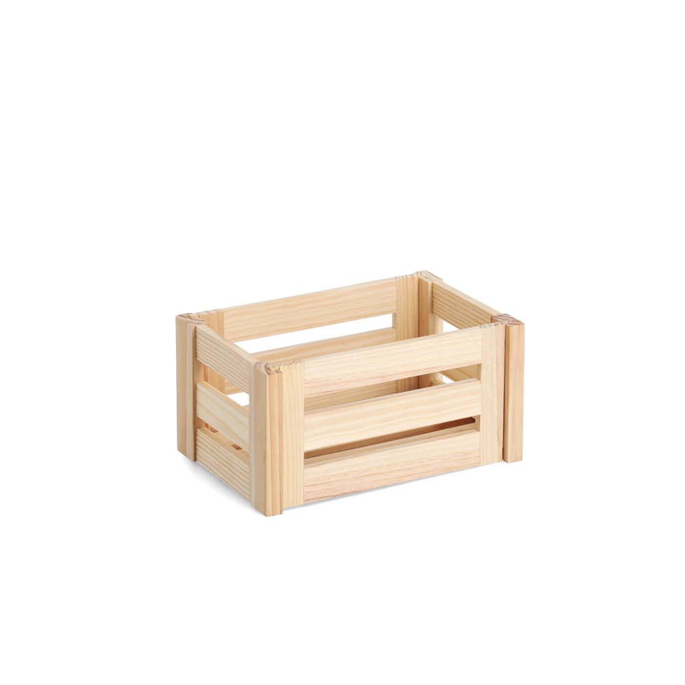 light brown Storage box 'Leisten', pine for wholesale on Faire0