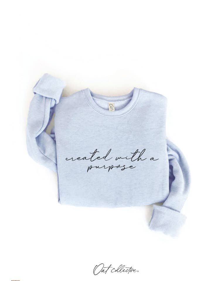 OAT COLLECTIVE - Wholesale Graphic Sweatshirt - Women's - CREATED WITH A PURPOSE Graphic Sweatshirt5