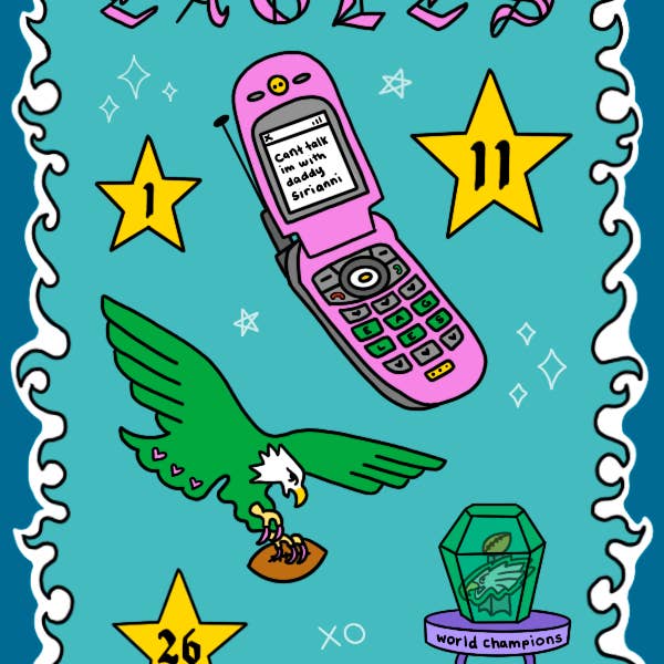 Lucky Lasso - Wholesale Sticker - Eagles sticker sheet