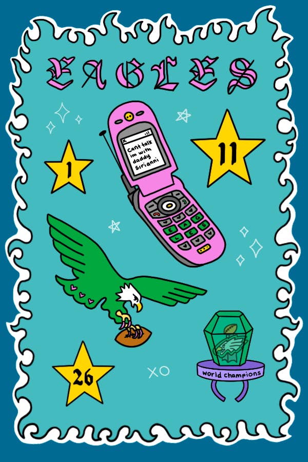 Eagles sticker sheet for wholesale by Lucky Lasso