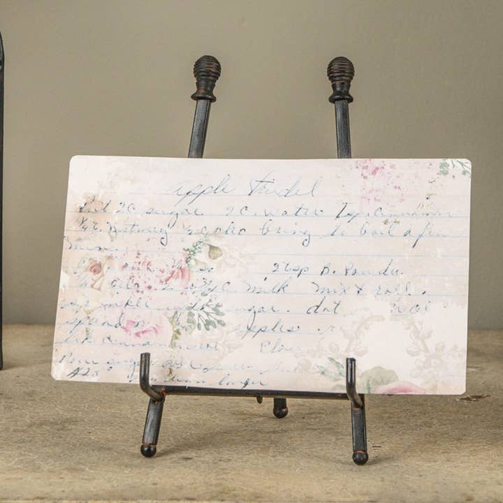 8.5" AGED BLACK EASEL for wholesale by Ragon House