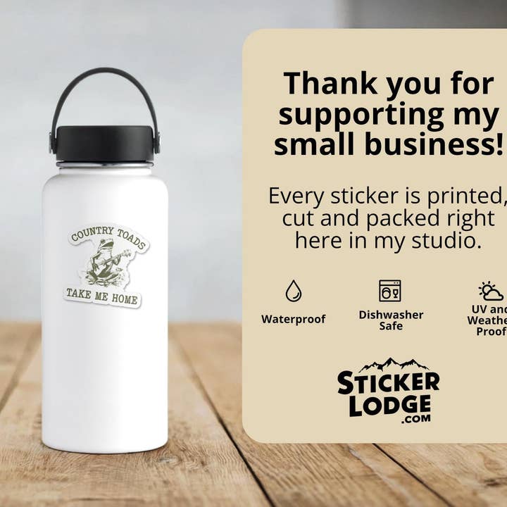 Sticker Lodge - Wholesale Sticker - Country Toads Take Me Home Vinyl Sticker4