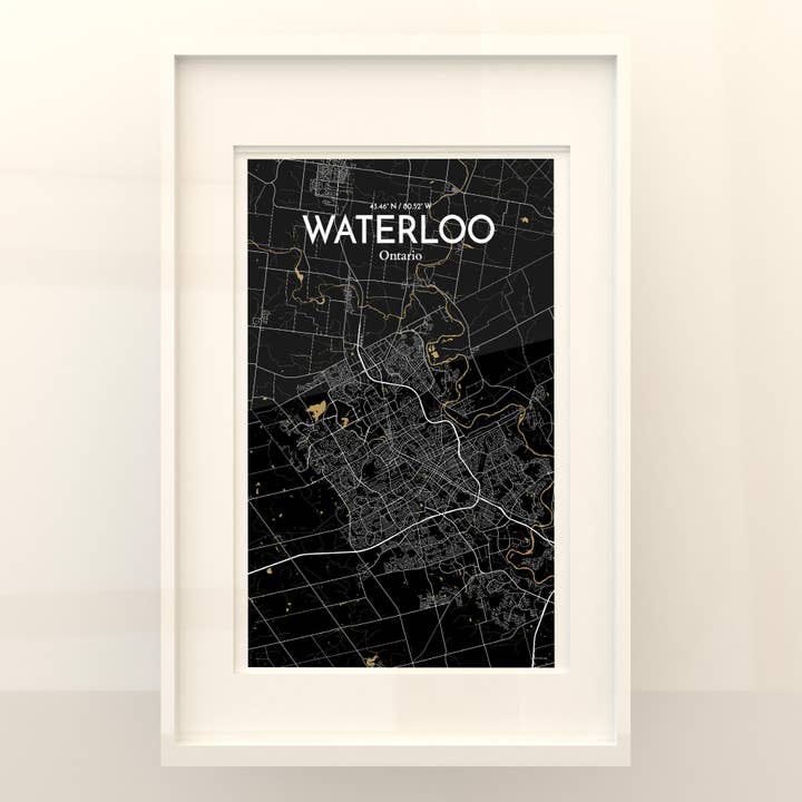 OurPoster.com - Wholesale Poster - Waterloo City Map Poster253