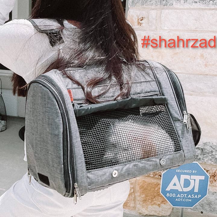 Hideaway Rucksack - XL meliertes Grau für den Großhandel von Prefer Pets Travel Gear