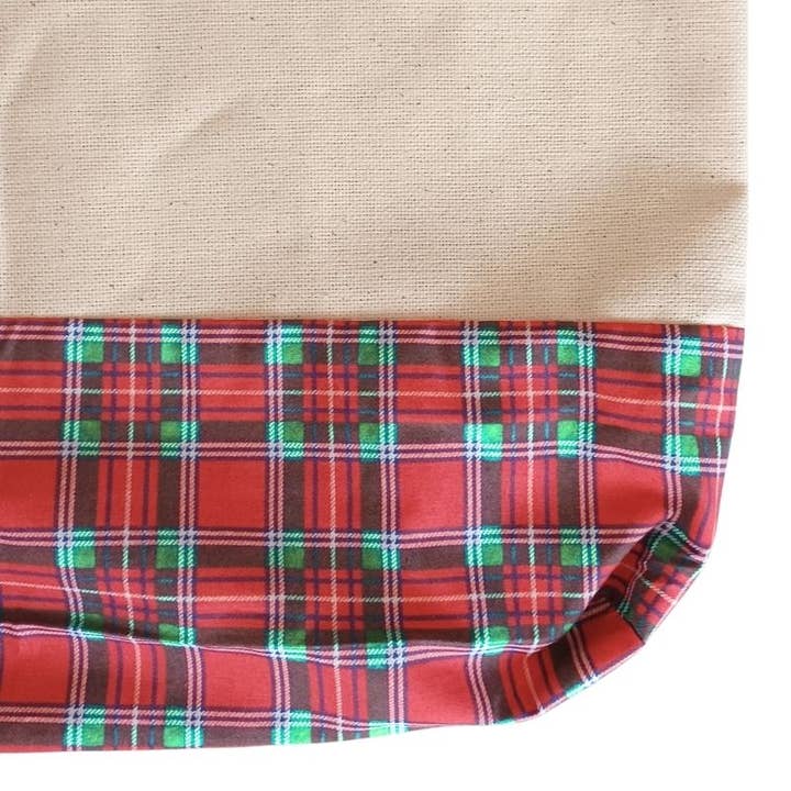 Atiladecor, Artesanato Lda - Wholesale Christmas Decoration - Checkered bag with green strap2