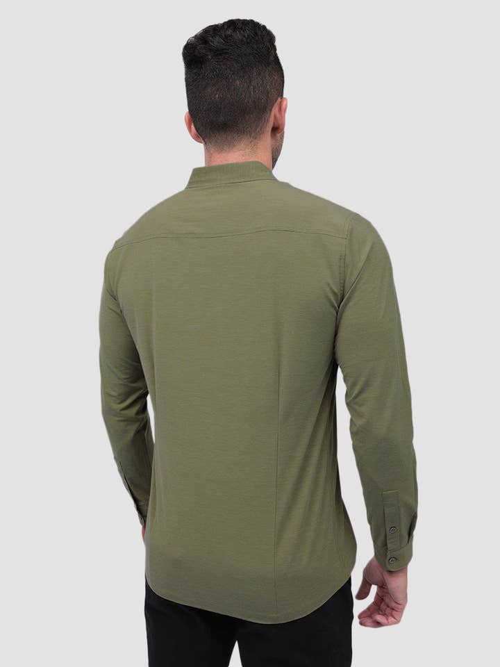 INTO THE AM - Vente Chemise à col boutonné – homme - Chemise boutonnée à manches longues pour hommes59