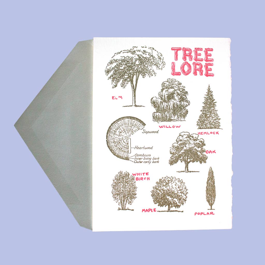 Saturn Press - Wholesale Everyday Greeting Card - Tree Lore1