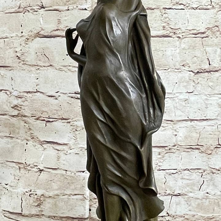 Bronzhaus - Wholesale Sculpture - Figurative Greek Roman Woman Candle Holder Candelabra Bronze Sculpture Statue Art