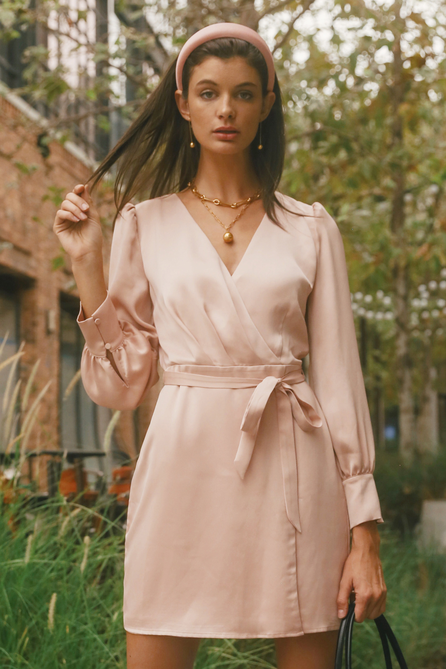 Adelyn Rae - Wholesale Dress - Women's - Abby Faux Wrap Short Dress2