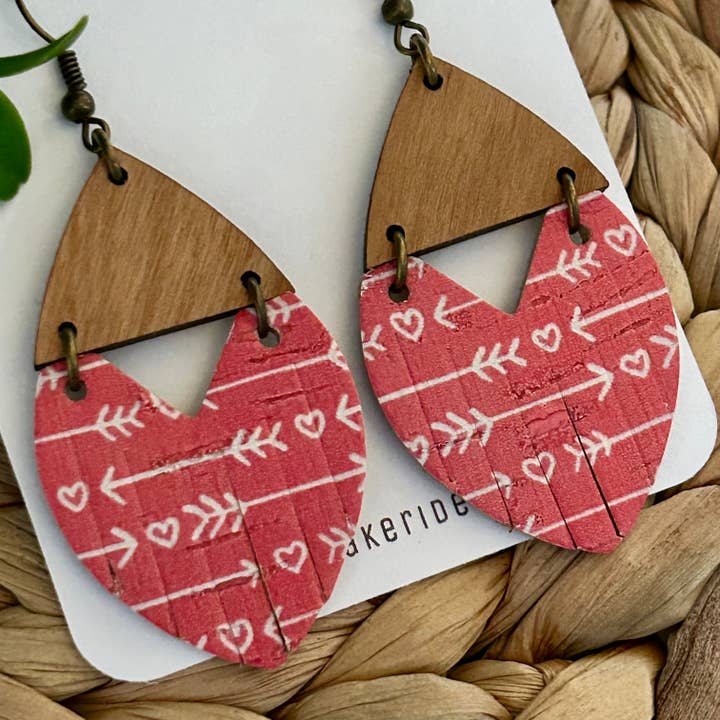 Olivia Keri Designs - Wholesale Dangle Earrings - Josie - Arrows & Hearts1