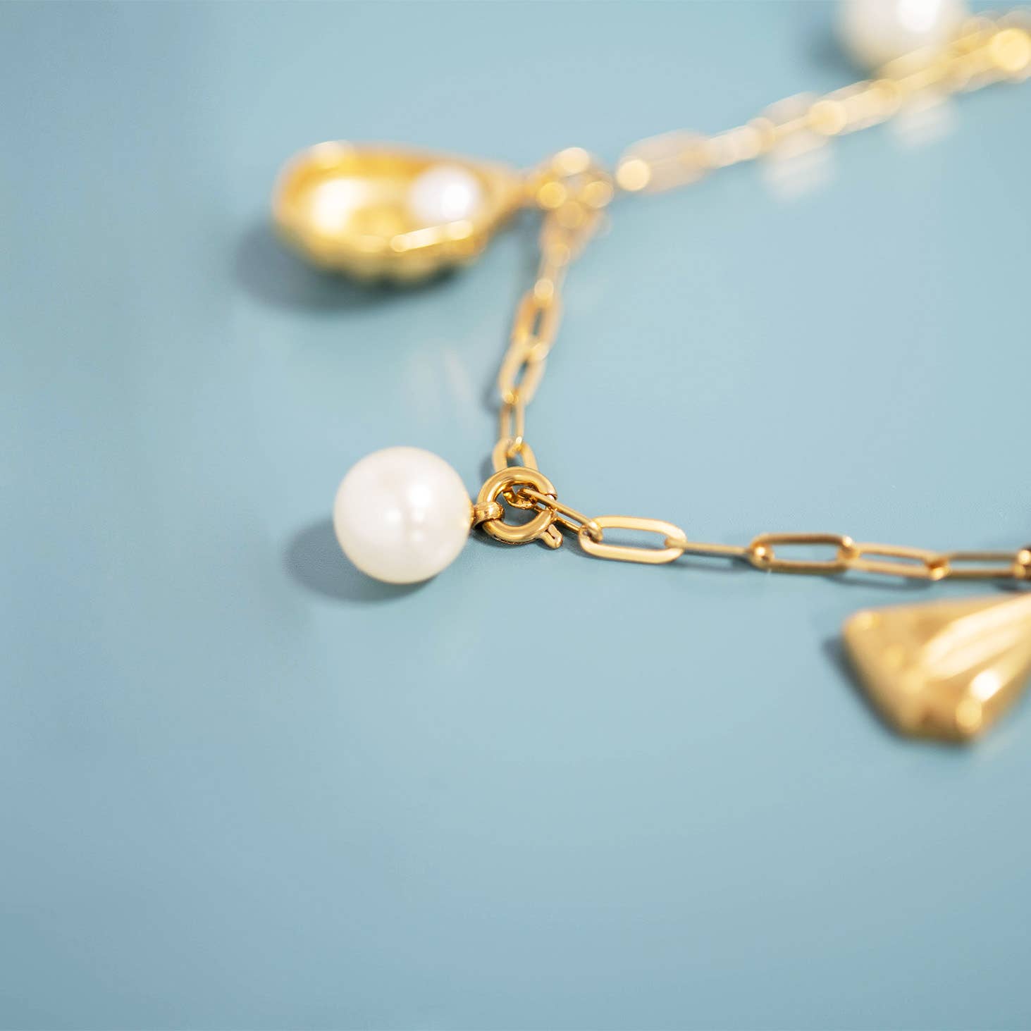 WJW - Wholesale Individuele bedel/hanger - 8mm glazen parelbedels4