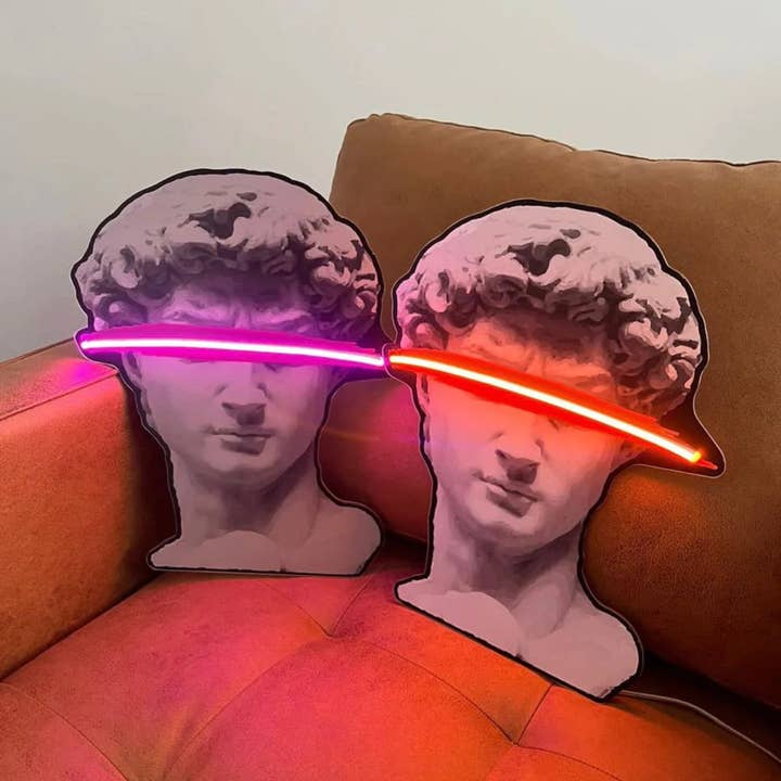 Insegna al Neon David - Arte Contemporanea per Arredo Moderno per la vendita all'ingrosso da parte di CityNeon