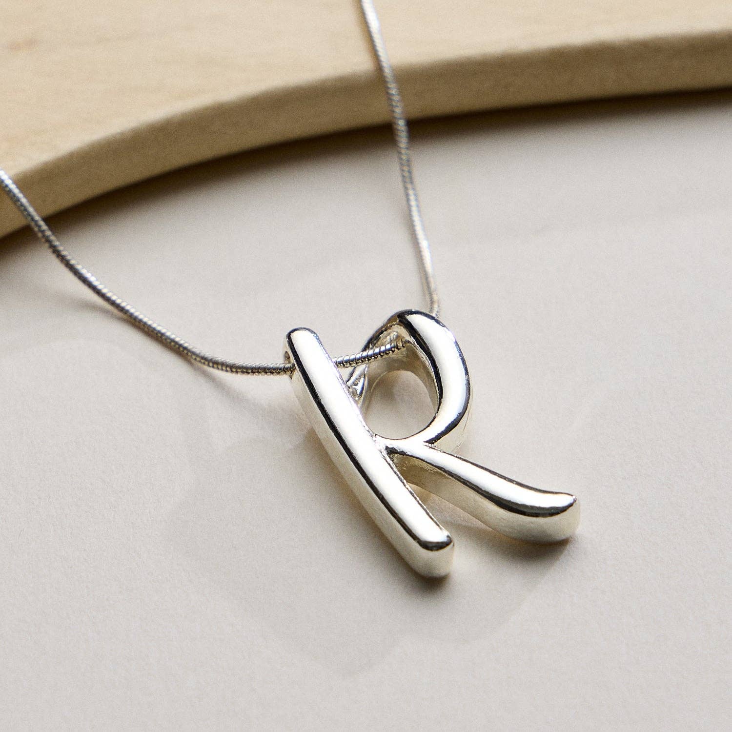 Frem - Wholesale Pendant/Charm Necklace - A Set of 16 Letters Gold Dipped Necklace – Gold & Silver Alphabet Charm Jewelry88