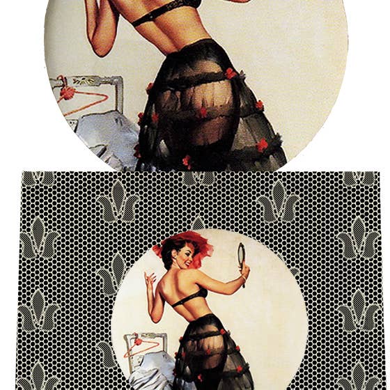 Espejo de bolsillo sexy erótico femenino de encaje 1 para venta al por mayor de BISTRAKOO