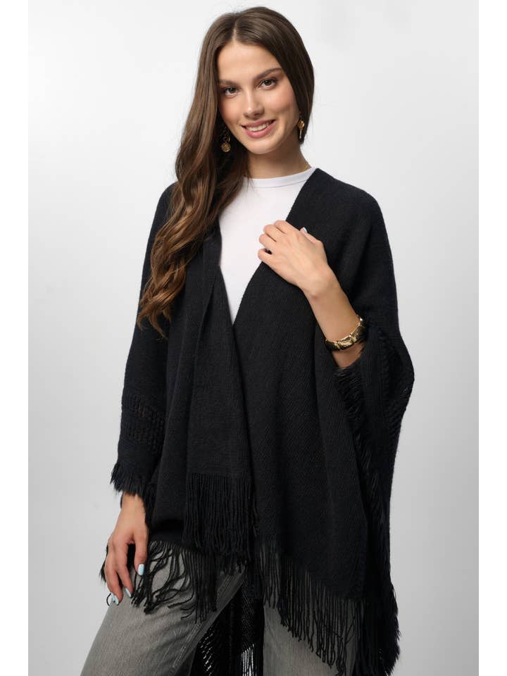SAACHI - Wholesale Kimono - Women's - Tara Fringed Kimono3